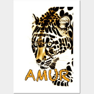 amur leopard beastly Posters and Art